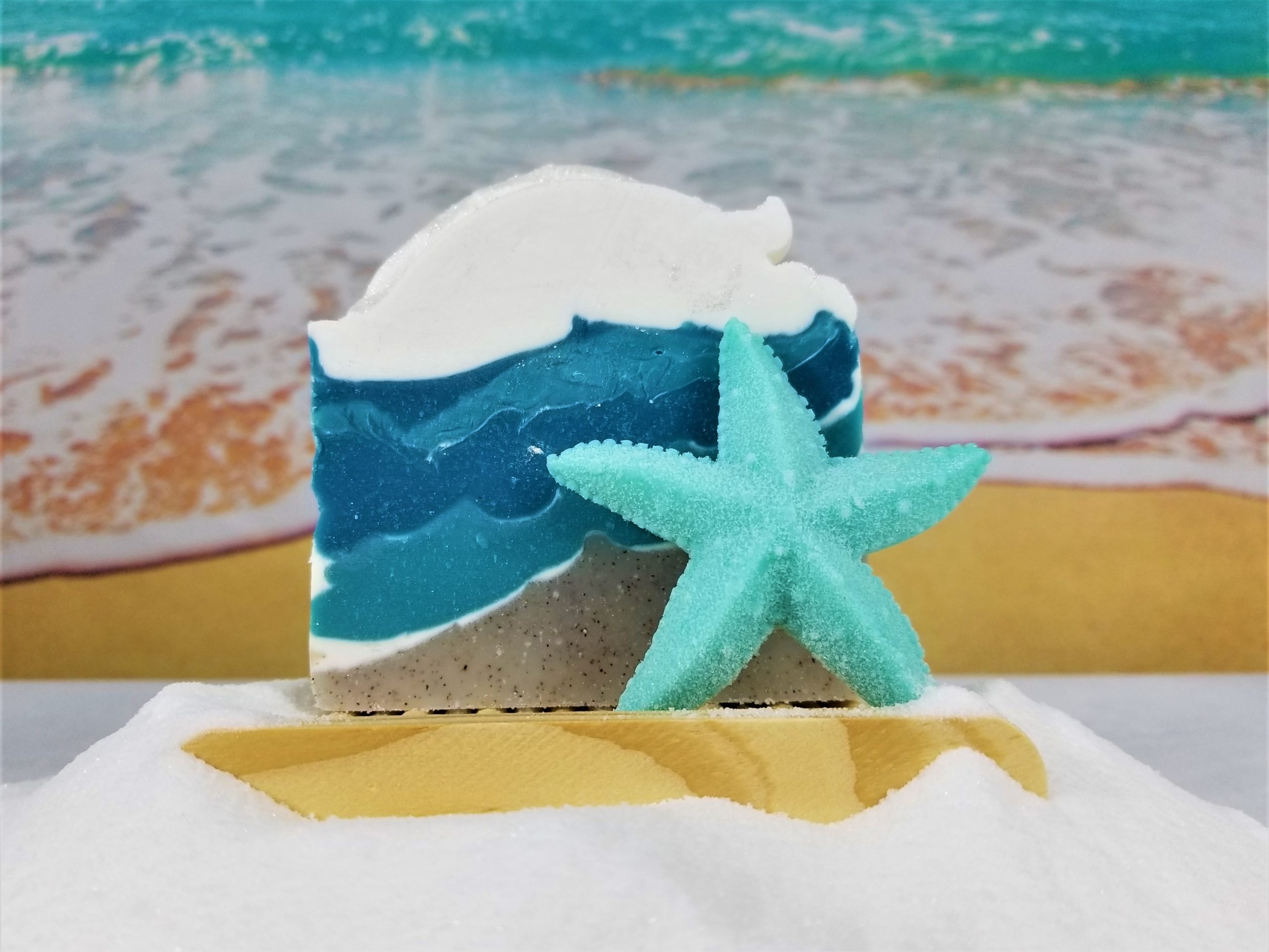 Pensacola Beach soap with starfish.