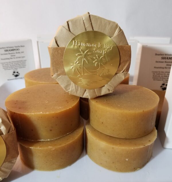 Bourbon Whiskey-Infused Shampoo Bars